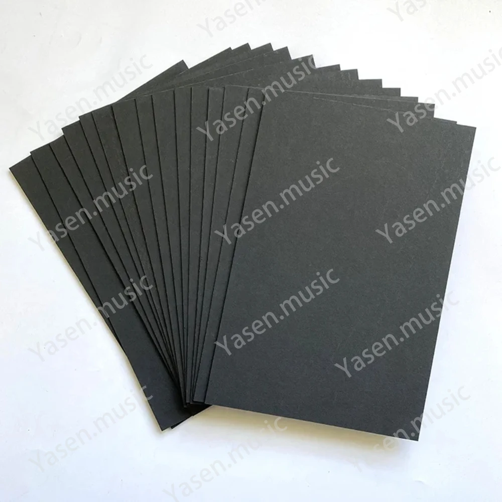 1.6mm 2.4mm Fiberboard Guitar Pickup Flatwork Material Sheet Vulcanized Fiber Board Guitar Pickup Fiber Plate in black