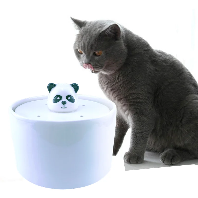 

Automatic Ceramic Drinker for Cats,Pet Water Fountain,Indoor Decor,KITTEN PUPPY BOWLS Dogs Drinking Bowls Cat Accessories,Panda