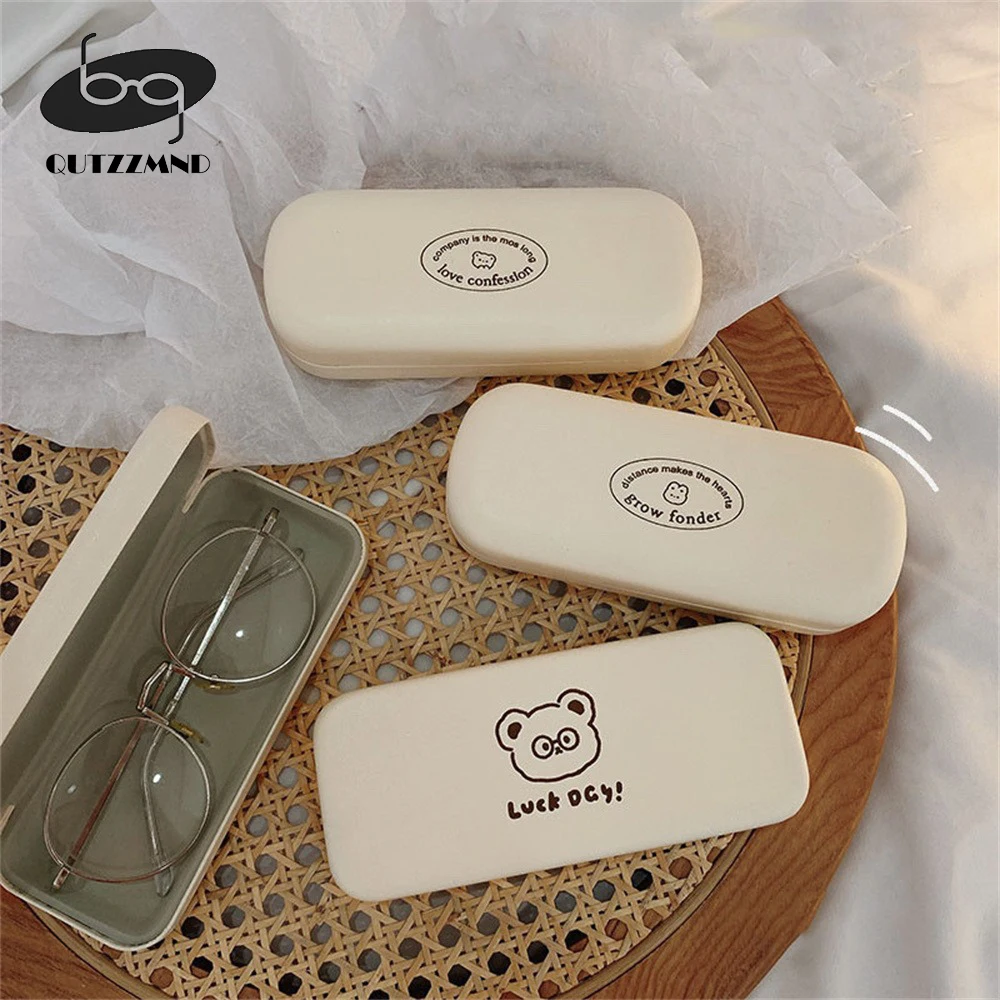 

Cute Cartoon Glasses Box Anti-pressed PU Myopia Glasses Case Anti Blue Light Eyeglasses Storage Box Eyewear Accessories Portable