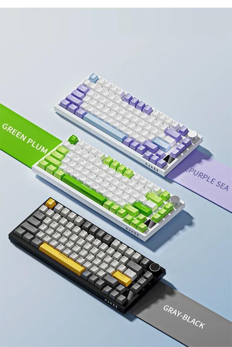 ソフトドリンク AKNR Ajazz Ak820 Mechanical Keyboard Single Mode Wired with RGB