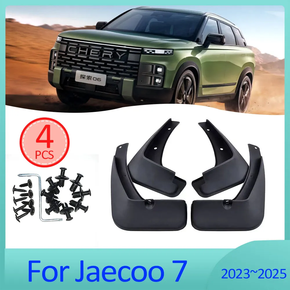 

Автомобильные брызговики Fender для Jaecoo 7 J7 Chery Tansuo 06 Explorer 06 2023 2024 2025, передние и задние колеса, брызговики, брызговики