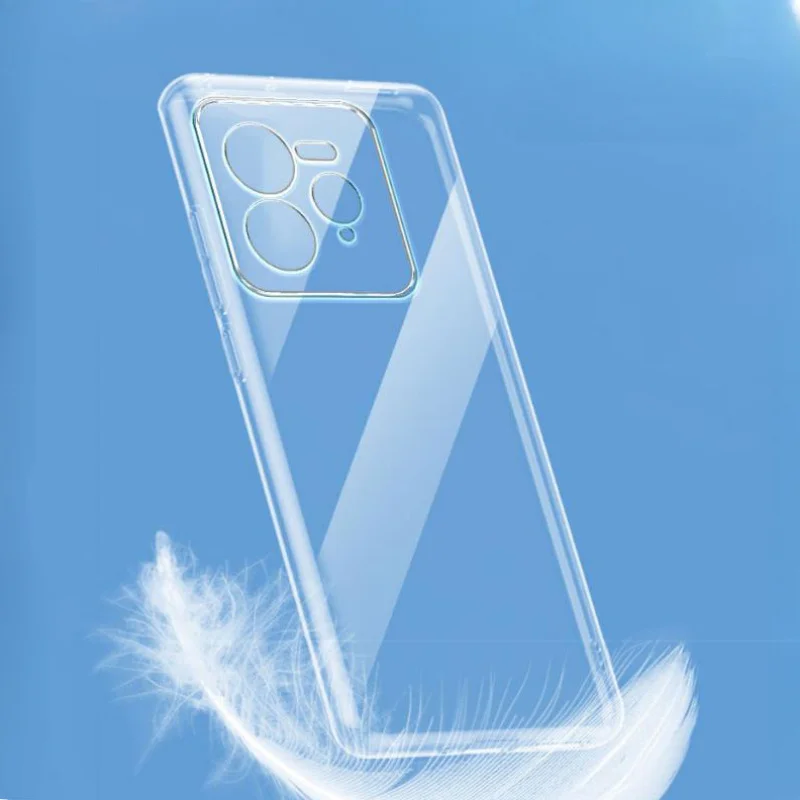 Ultra Thin Clear Soft Transparent TPU Phone Case - Sleek Back Cover Design