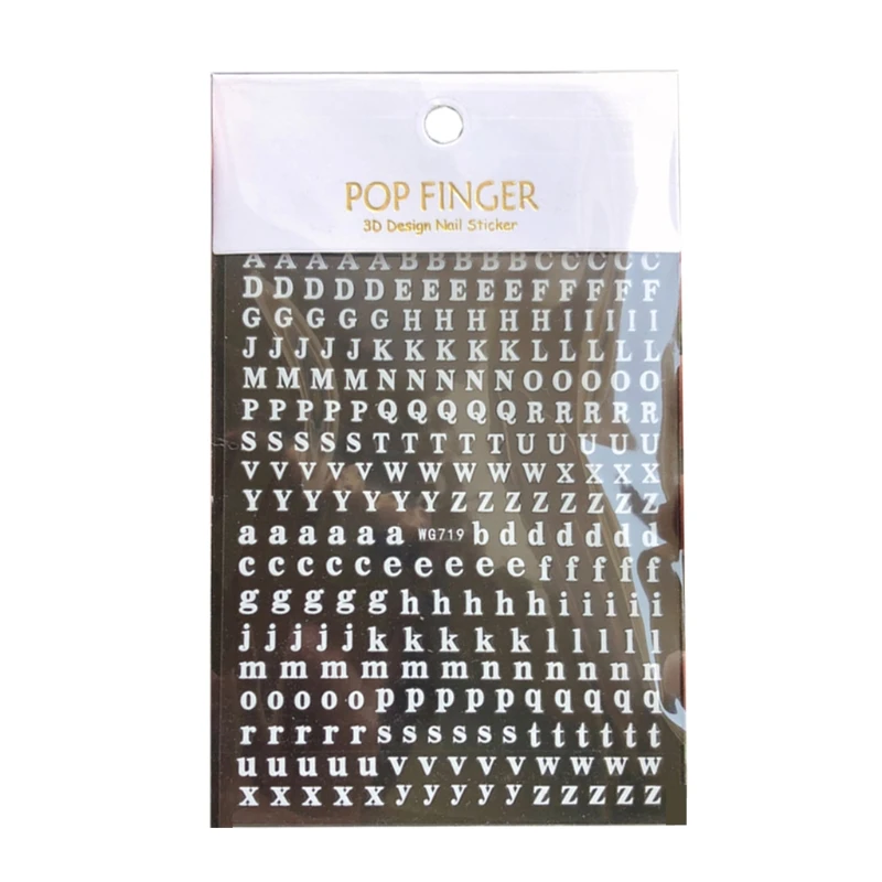 Sparkling Metallic Alphabet Stickers - Self-Adhesive 26-Piece Set