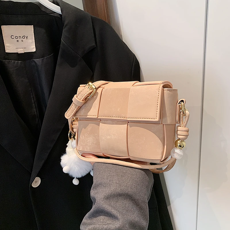 

Однотонные индивидуальные сумки на плечо из искусственной кожи с застежкой и шитьем, Лидер продаж 2024, женская сумка, женские сумки, мужские сумки