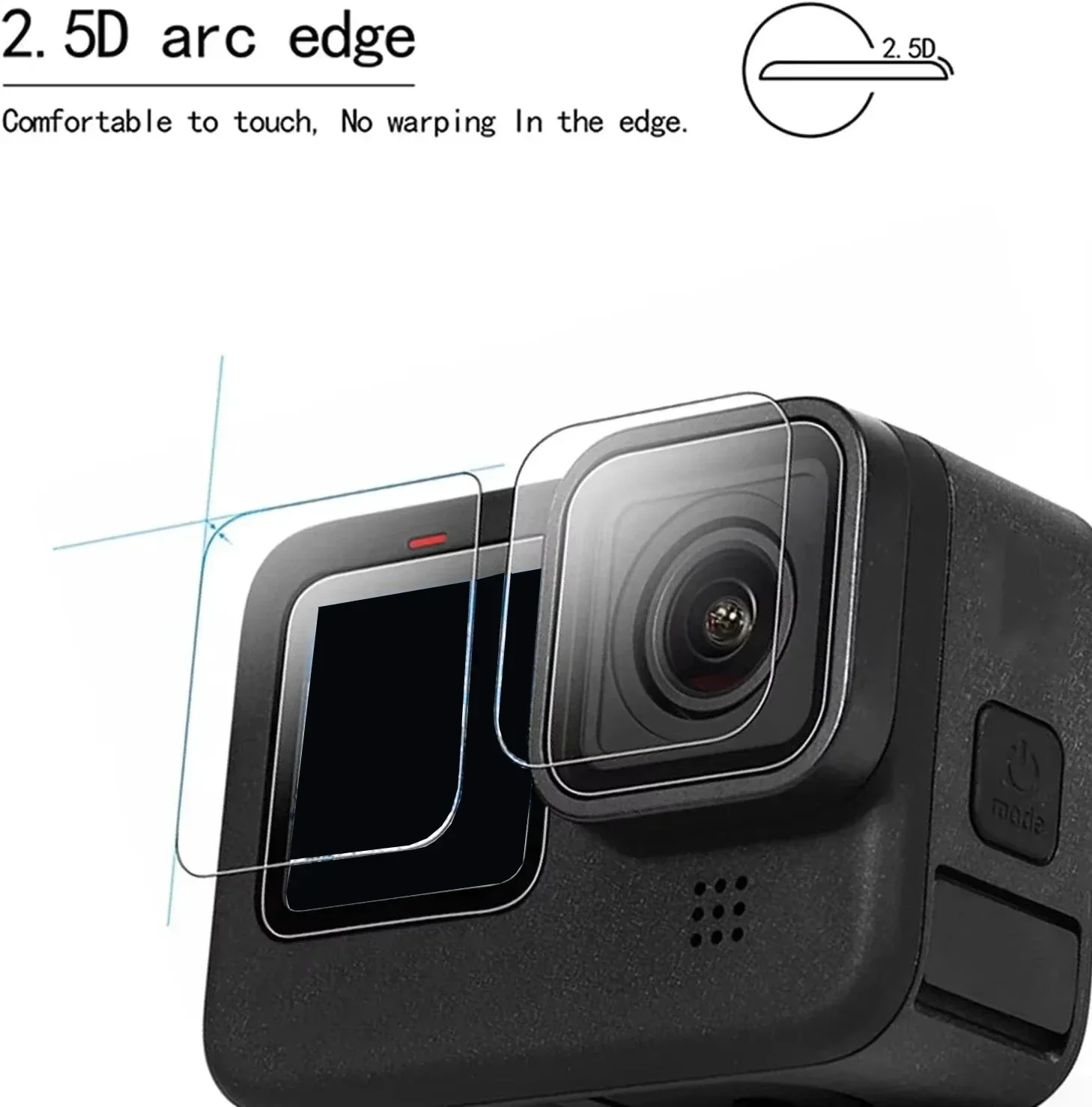 Premium Tempered Glass Screen Protector - Ultra Durable 9H Hardness, Full Coverage Lens Shield