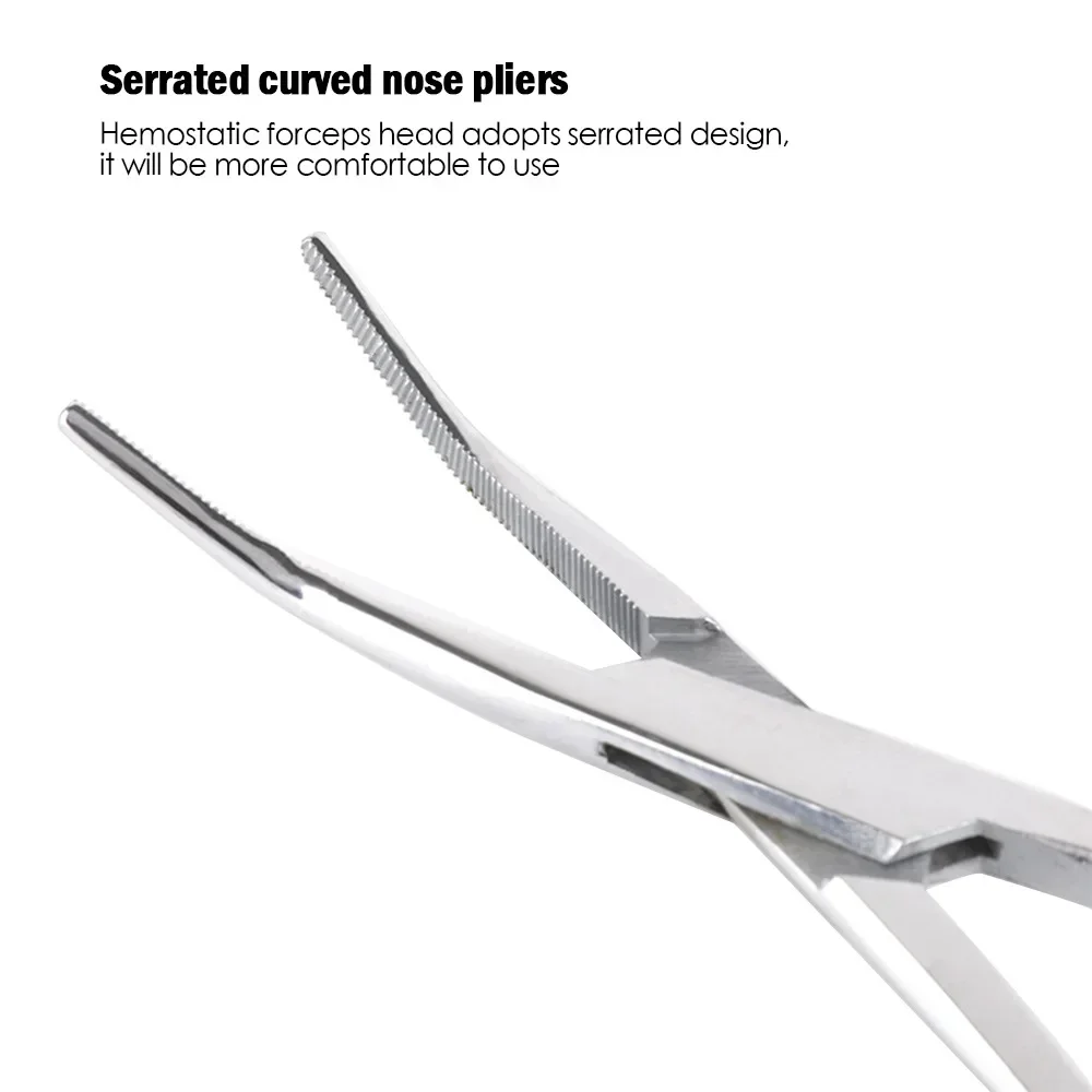 Hand Tool Hemostatic Forceps Pet Hair Clamp Fishing Locking Pliers Epilation Tools Curved/Straight Tip Cutter Tool hand tools