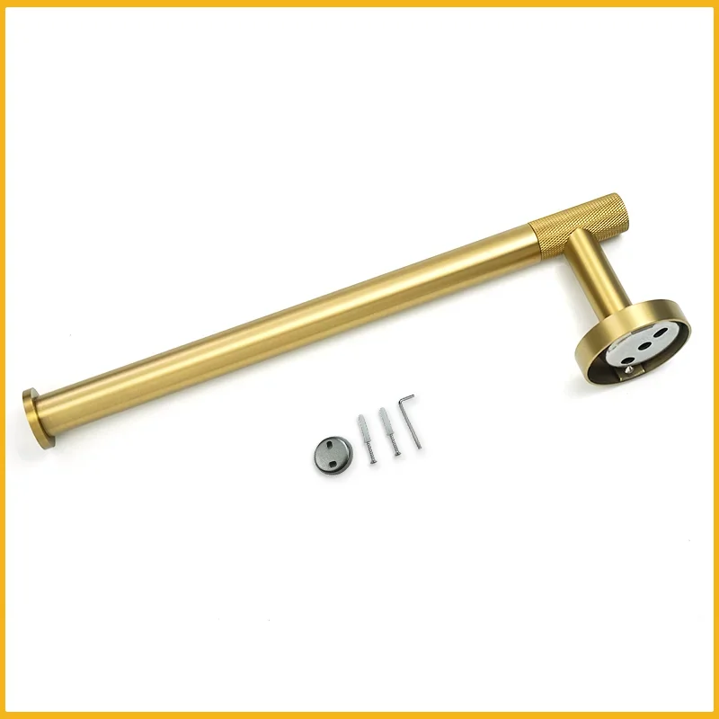 Brushed Gold Stainless Steel Toilet Paper Holder Wall Hook Towel Holder Rack Kitchen Organizer Bathroom WC Accessories