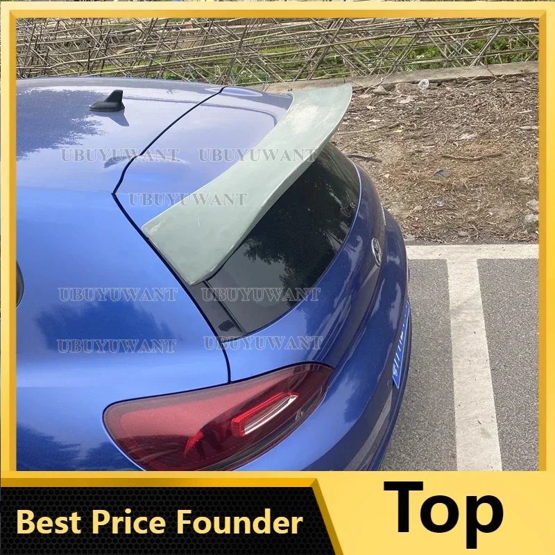 

Car Styling Fit For Volkswagen Scirocco 2009-2017 (Only for R) CARBON FIBER Materoal Rear Roof Lip Spoiler Trunk Boot Wing