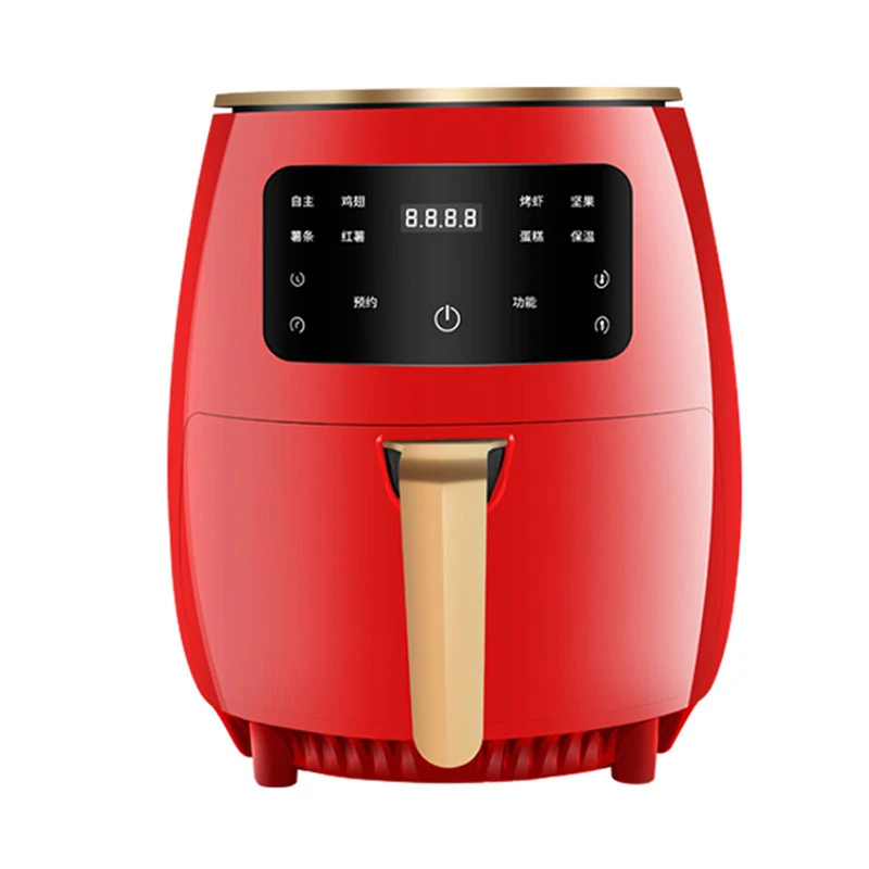 4.5L High Power Multi-Directional Hot Air Circulation Air Fryer Household Oil-Free Smart Air Fryers Large Capacity 1400W 4
