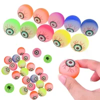 6 Pcs Exploding Eyes Bouncy Ball Assorted Halloween Ball Prom Gifts Elasticity Colorful Bouncy Rubber Jumping Ball Toy Gift 1