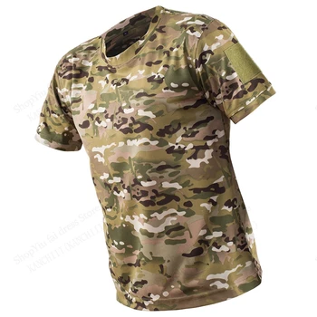 Camo T Shirt Tattica Camouflage 3d Stampa T-shirt da uomo Moda Casual O-Collo Manica corta Tshirt Outdoor Sportwear Top Tee Donna