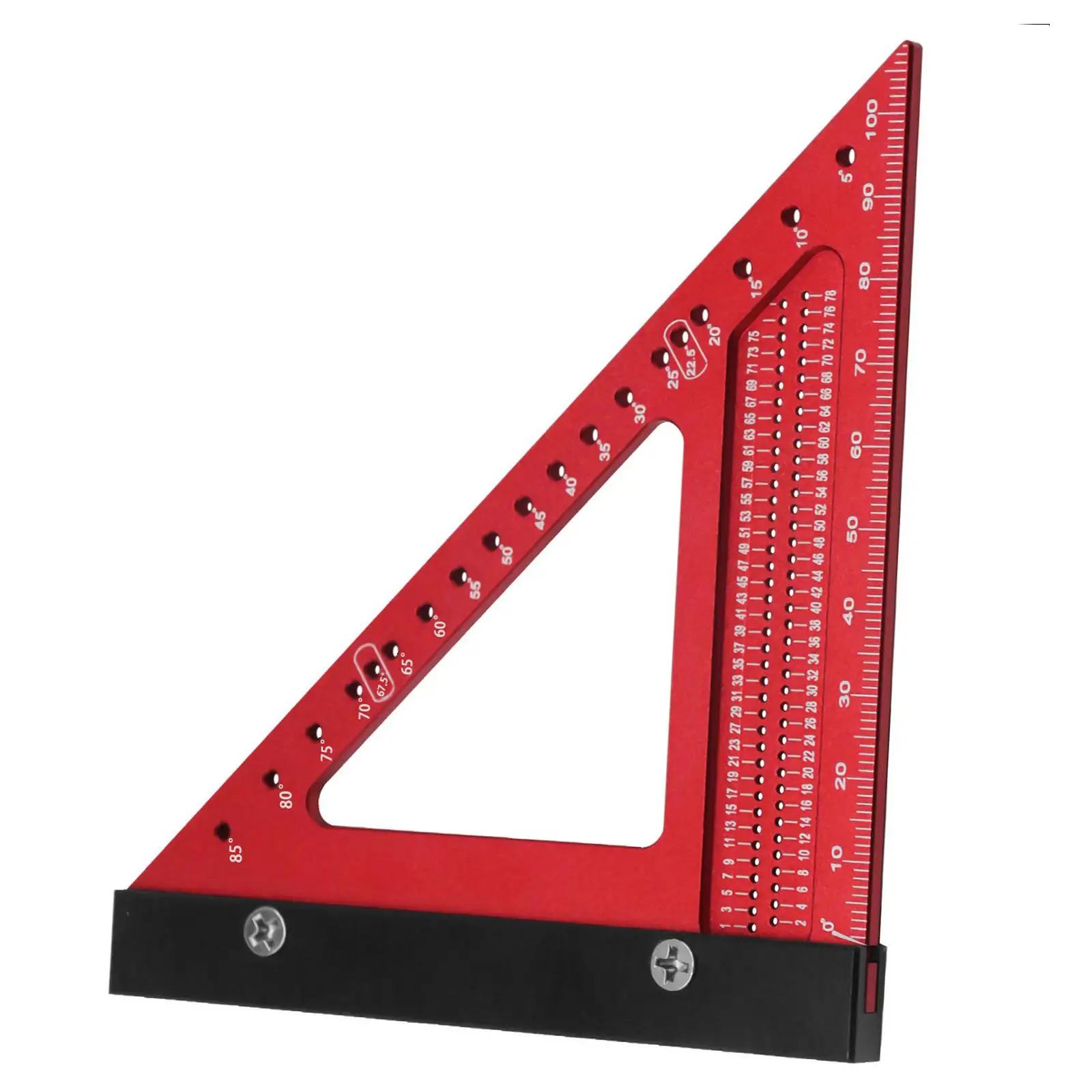 Triangle Angle Ruler Angle Measuring Tool Multipurpose Square Protractor for