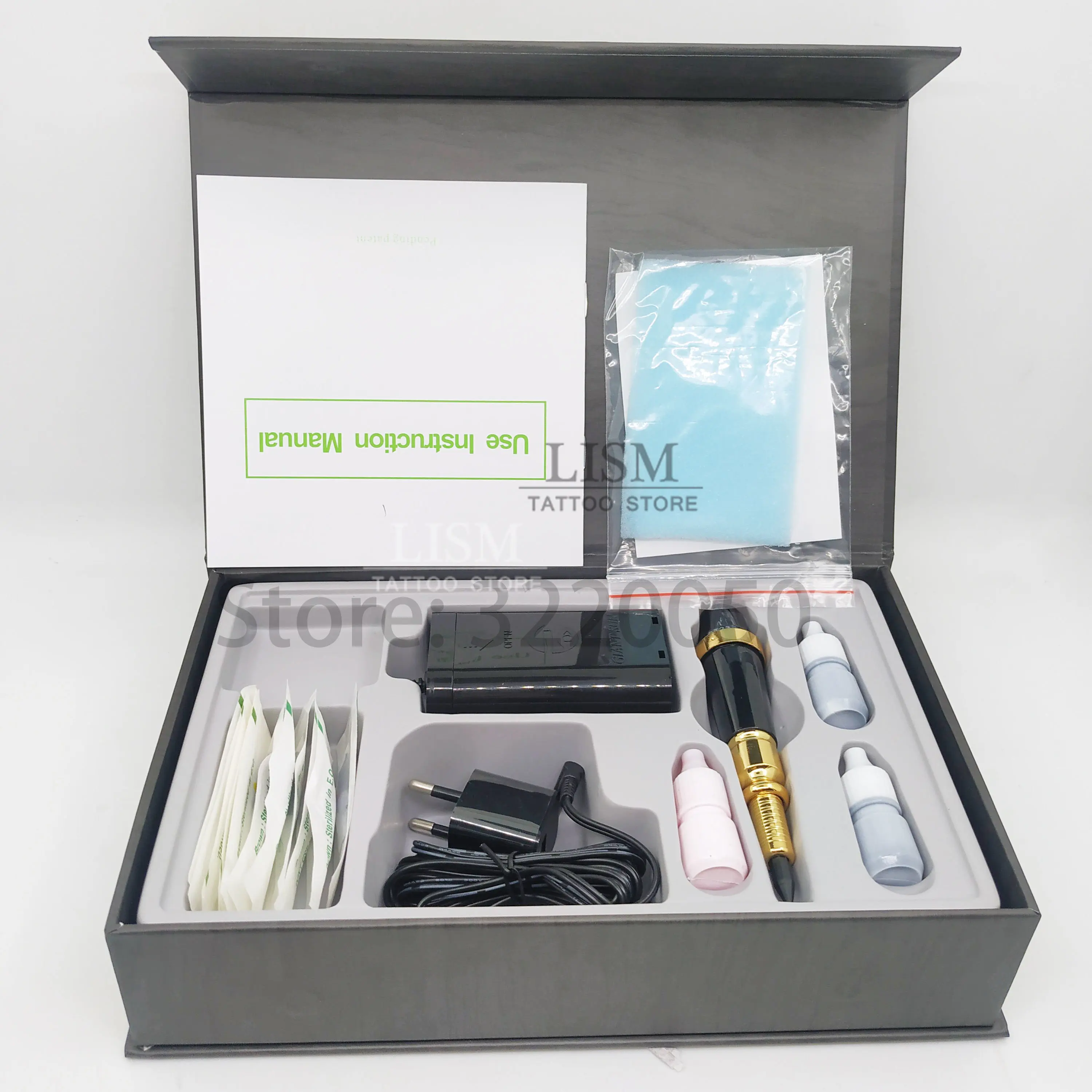 Tattoo Gun Permanent Makeup Machine Kit Battery Complete For Taiwan Giant Sun G-8650 G-9410 9420 tattoo supplies tattoo kit