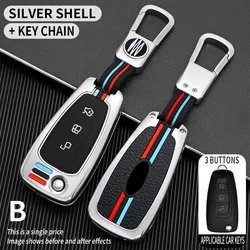Luxury Car Key Case Cover - Premium Protection and Stylish Design (Gun Color Set)