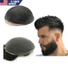 Toupee for Men Hair Pieces Soft Swiss Lace Replacement System for Men Hair Prosthesis for Men Natural Hair Pieces 1