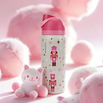 Owalaa cute pattern 32oz/945ml stainless steel insulated water bottle with straw,for daily sports outdoor,perfect gift 1