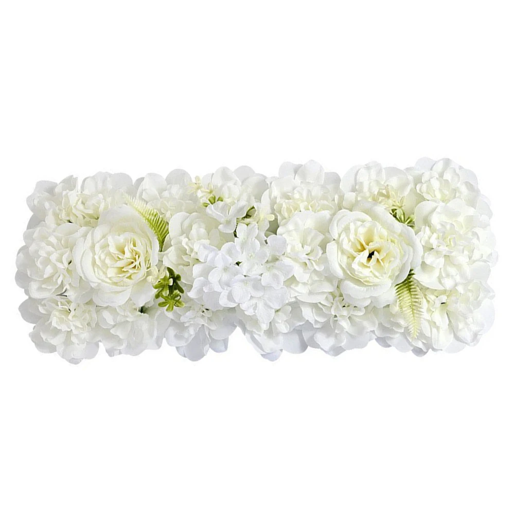 

50x20cm DIY Wedding Flower Wall Decoration Arrangement Supplies Silk Peonies Rose Artificial Floral Row Decor Wed Arch Backdrop