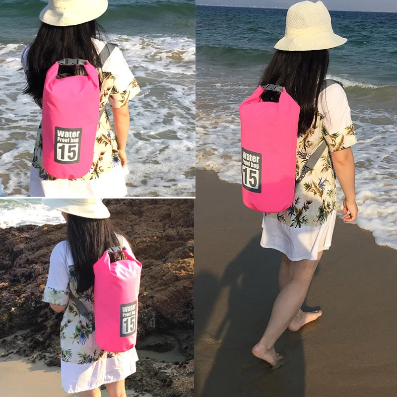Dry Bag Waterproof Floating Backpack 5L/10L/15L/20L/30L Roll Top Dry Storage Bag for Kayaking Boating Surfing Rafting Fishing waterproof dry bag