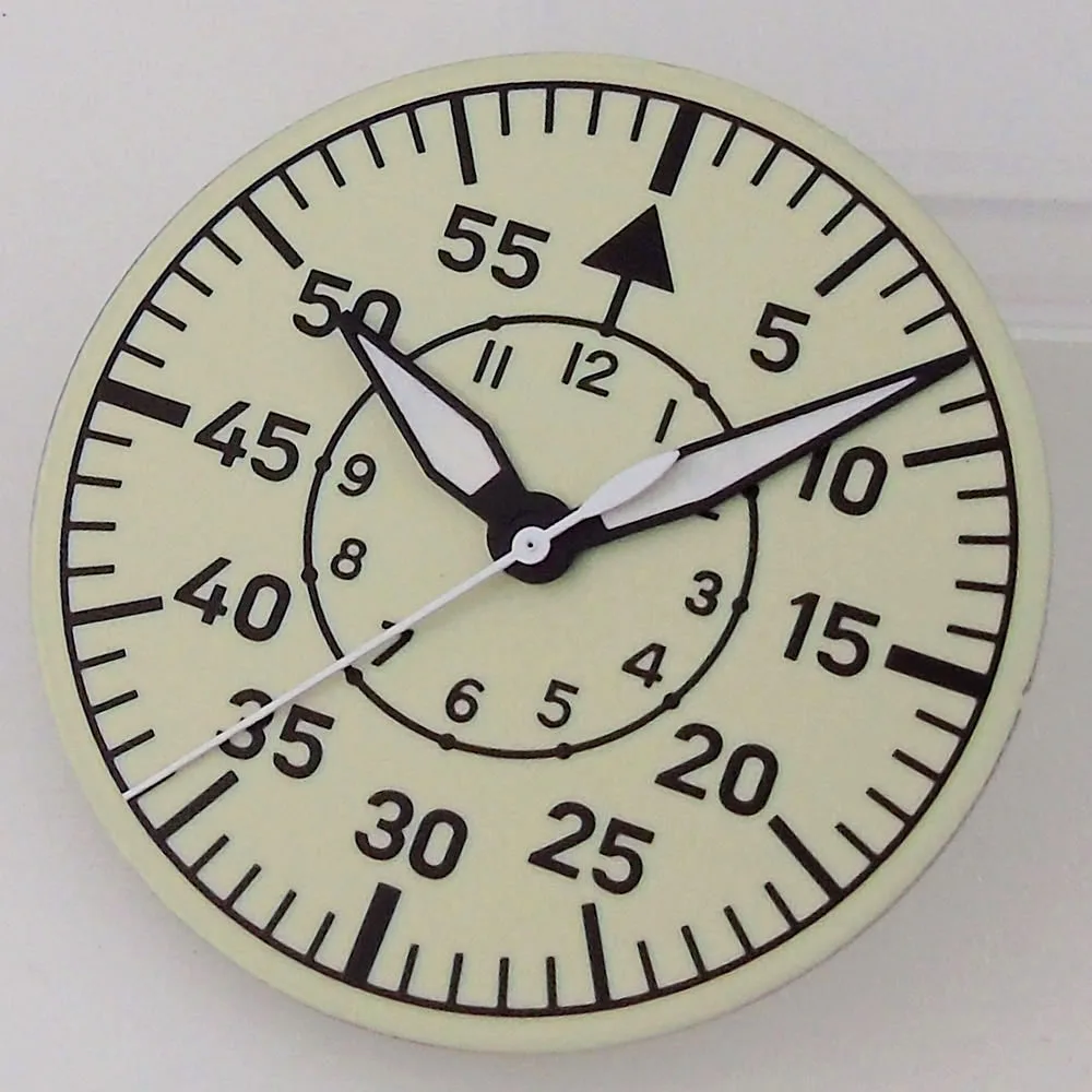 Elegant Vintage White Diver Watch with Luminous Hands - 29mm & 33.5mm Dial
