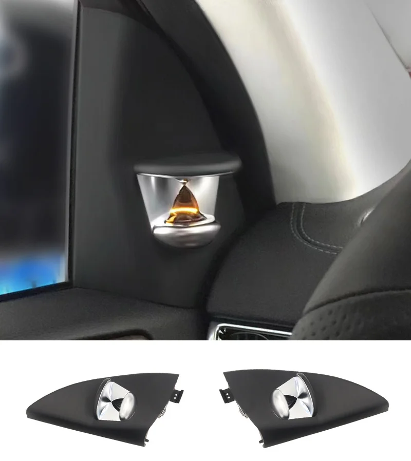 

Tweeter Speaker Car Audio Cover For Mercedes Benz GLE W166 W292 C292 Door A-pillar Loudspeaker Ambient Light Hourglass Style