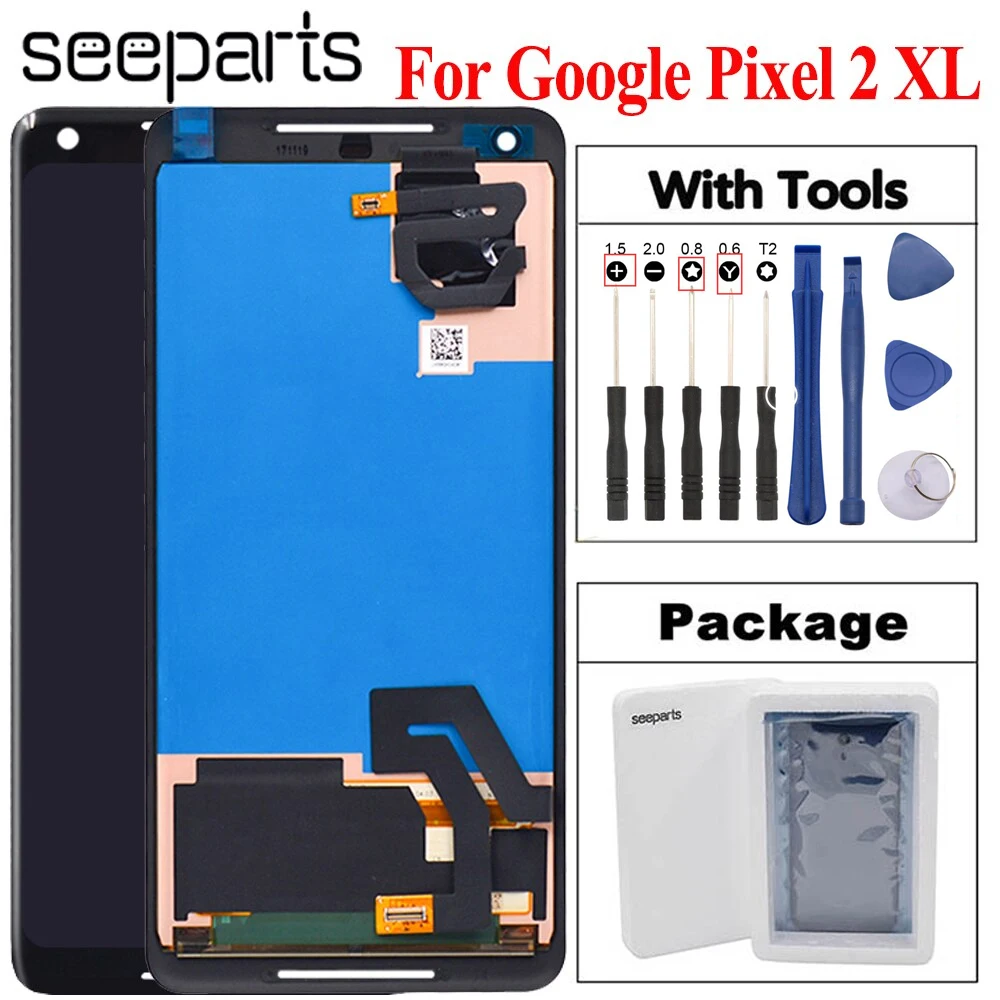 

Tested Well 6.0" For Google Pixel 2 XL LCD Display Touch Screen Digitizer Assembly Replacement Screen Pixel 2 XL 2xl Display