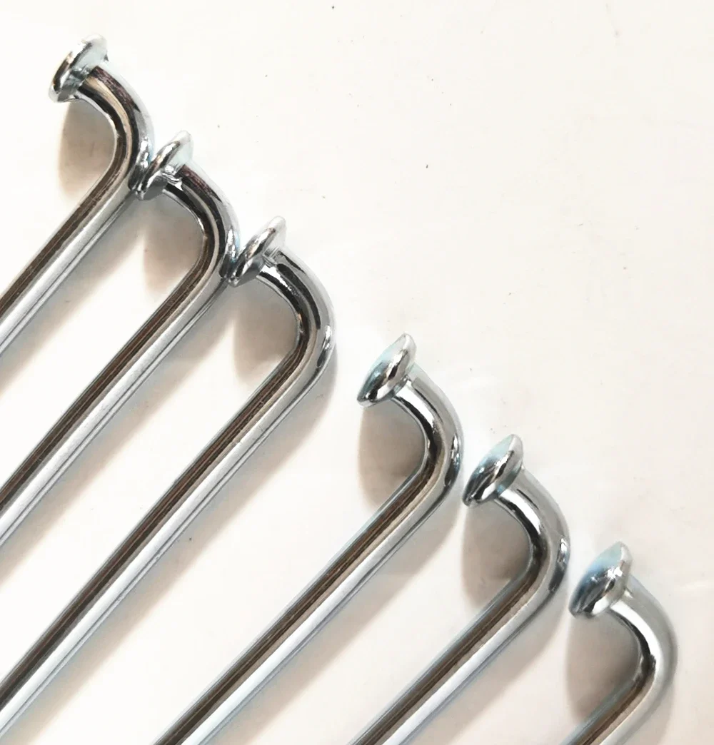 Electric bicycle spoke 10G Diameter 3.18mm Length 65-225mm 45# steel motorcycle spokes + nipples 36pcs/lot