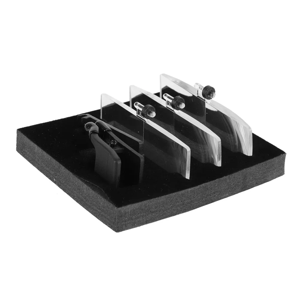 Magnifying glass Clip on Magnifier 1.5x 2.5x 3.5x Magnification Plastic Case Clip on Glasses Type Magnifier