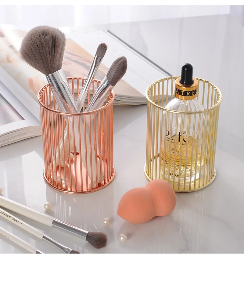 Organisateur Mural Cosmétique Transparent - Pour Pinceaux, Rouges à Lèvres, Clips, Sans Perçage - 10