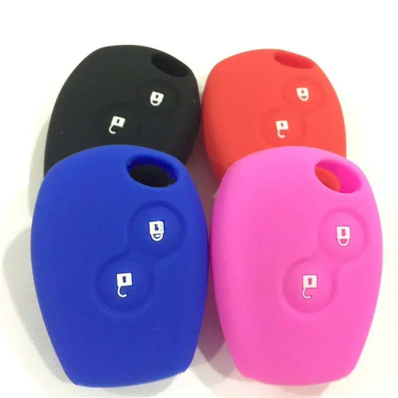Silicone Car Key Case For Renault 2 button Clio Scenic Megane Duster Sandero Captur Twingo Modus Remote Control