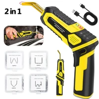 Cordless Plastic Welder Gun with 400PCS Hot Staples 2 in 1 Foldable Car Bumper Crack Repair Welding Gun USB Rechargable 1