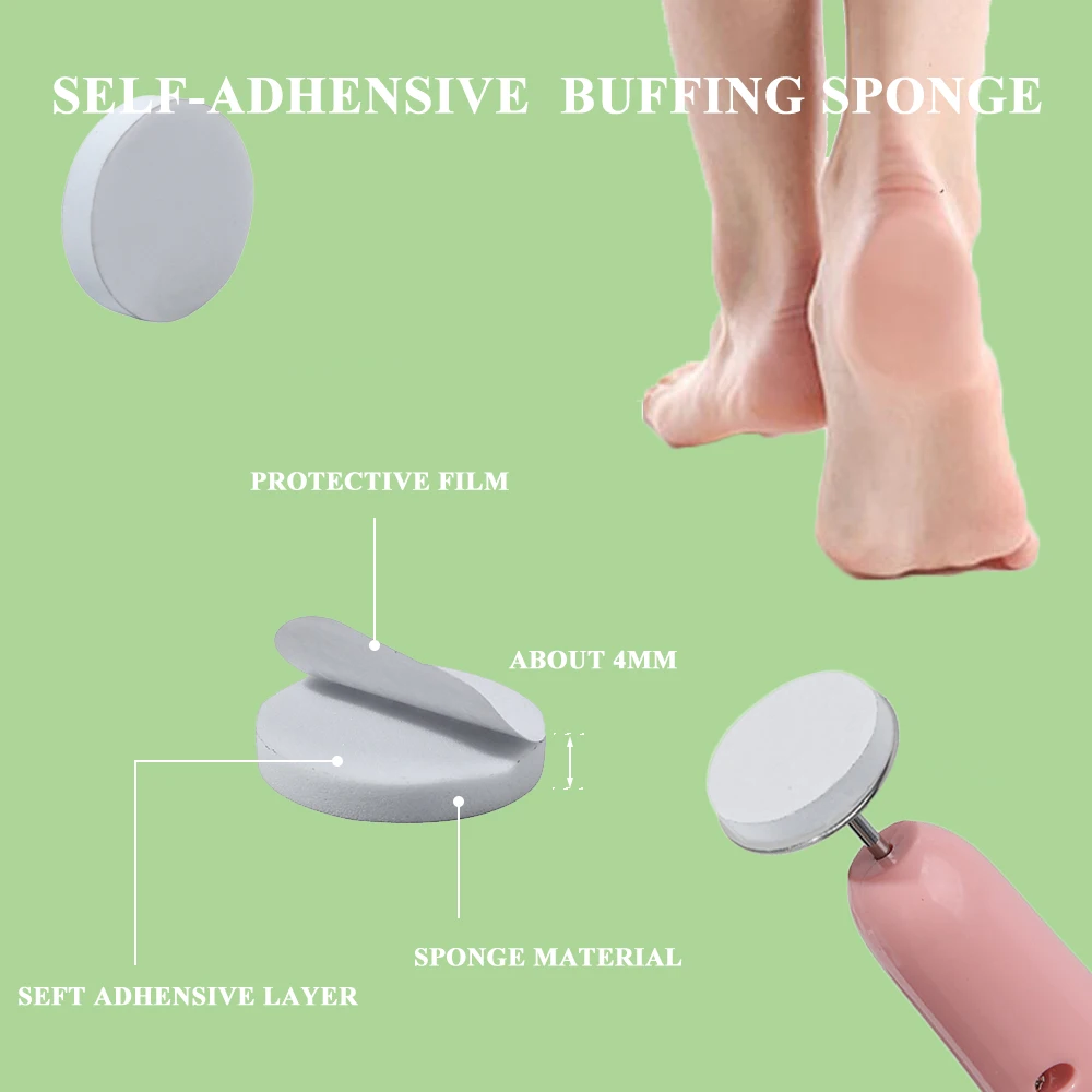 15/20/25mm Buffing Disc Polishing Sanding Replacement Spong Nail Buffer For Electric Nail Drill  Accessories Manicure Pedicure 4