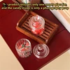 1:12 Dollhouse Miniature Candy Jar Glass Bottle Storage Tank with Lid Tiny Vial Home Decor Toy Doll House Accessories 5
