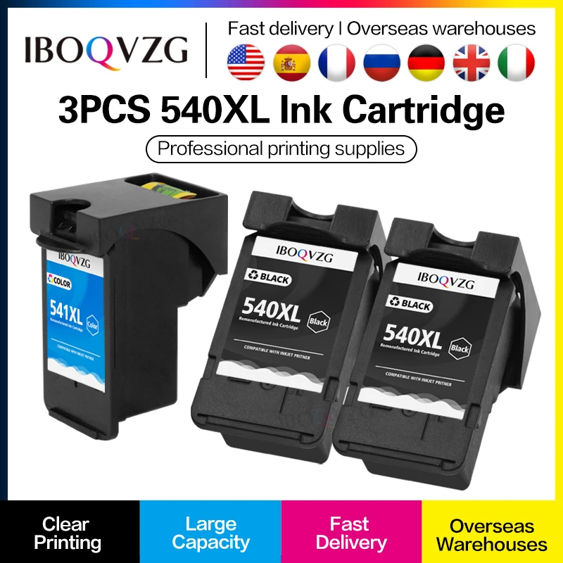 Cartuccia D'Inchiostro Compatibile Muslimex Per Canon Pg540 Cl541 Pg 540Xl Cl 541Xl Per Pixma Mx375 Mx395 Mg3150 Mg3250 Mg3550 Mg4250