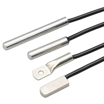 Sensore di temperatura DS18B20 sonda 304 acciaio inossidabile 6*30MM OD 3.0MM sensori antipolvere impermeabili cavo 1M di lunghezza
