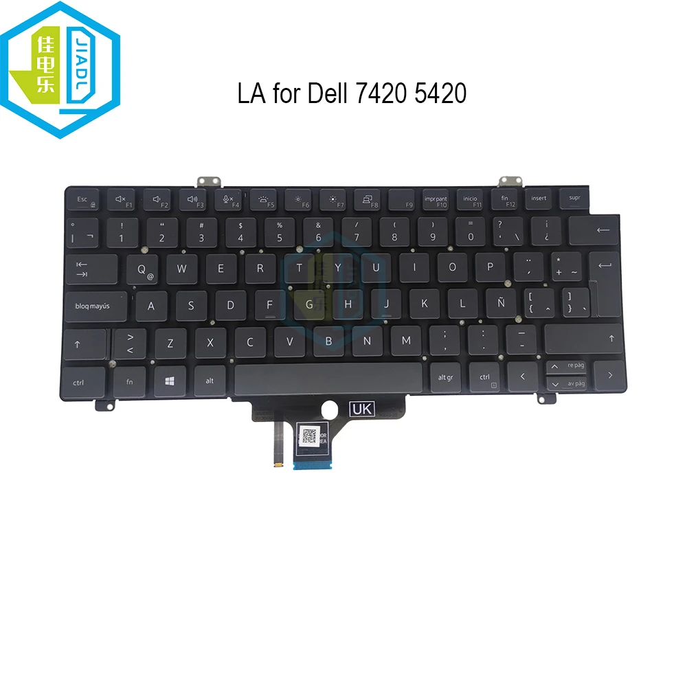 K5xt4 Latin Fit Spanish Keyboard Backlight For Dell Latitude 7420 7520 5420  0k5xt4 Cn-0k5xt4 Spain Backlit Laptop Keyboards New - Replacement Keyboards  - AliExpress