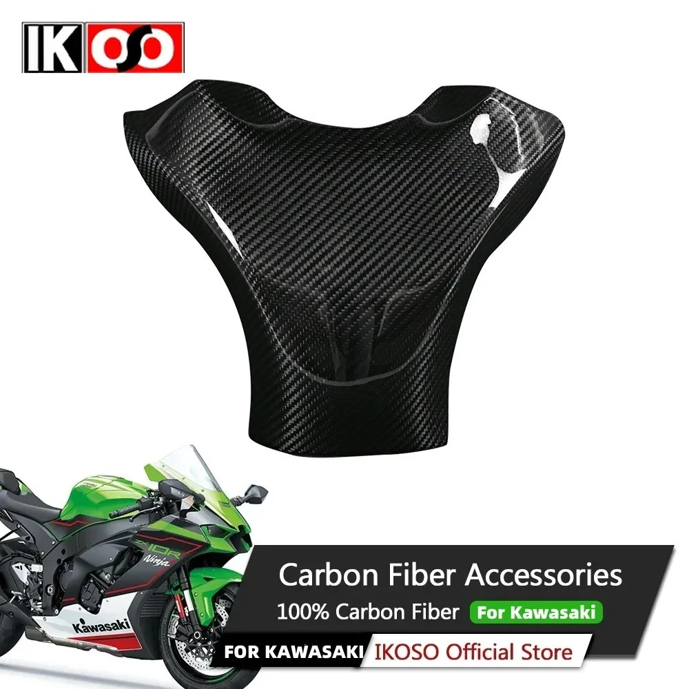

For Kawasaki ZX-6R 636 2019-2020 Carbon Fiber Fuel Tank Cover 100% 3K Full Dry Carbon Fiber Motorcycle Modification Accessories