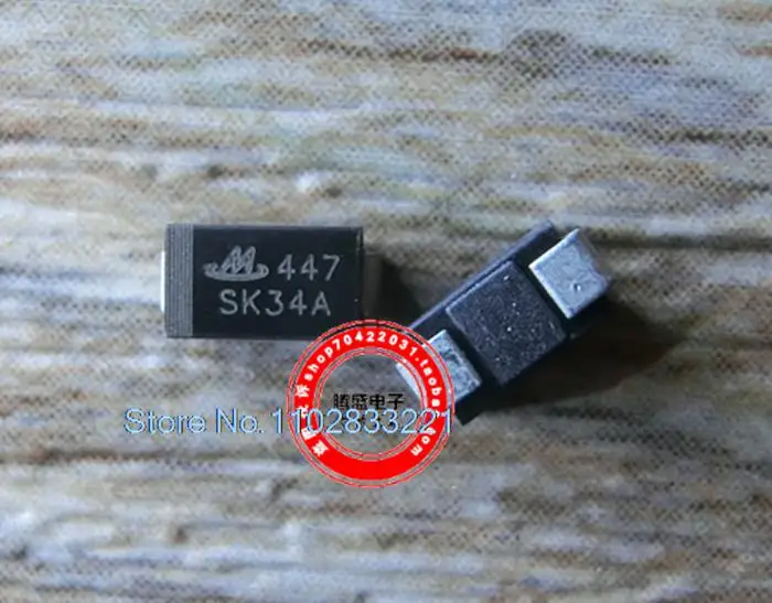 

10PCS/LOT SK34A DO-214AC SK34A 3A40V SMA