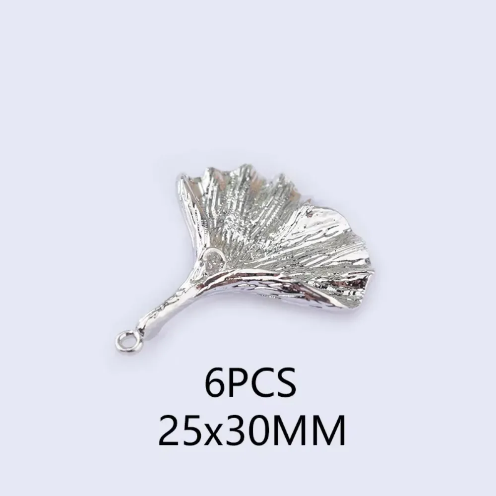 24K Gold Plated Brass Leaf Charms