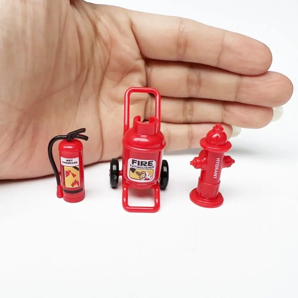 Plastic Dollhouse Mini Fire Extinguisher Acrylic Fire Hydrant Doll Accessories Doll House Decoration for 1/6 And 1/12 Dollhouse 5