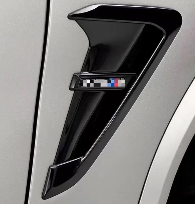 2Pcs/set ABS Car Front Fender Side Air Vent Cover Trim Car-styling for BMW X3 G01 X4 G02 Shark Gills Car Accessories
