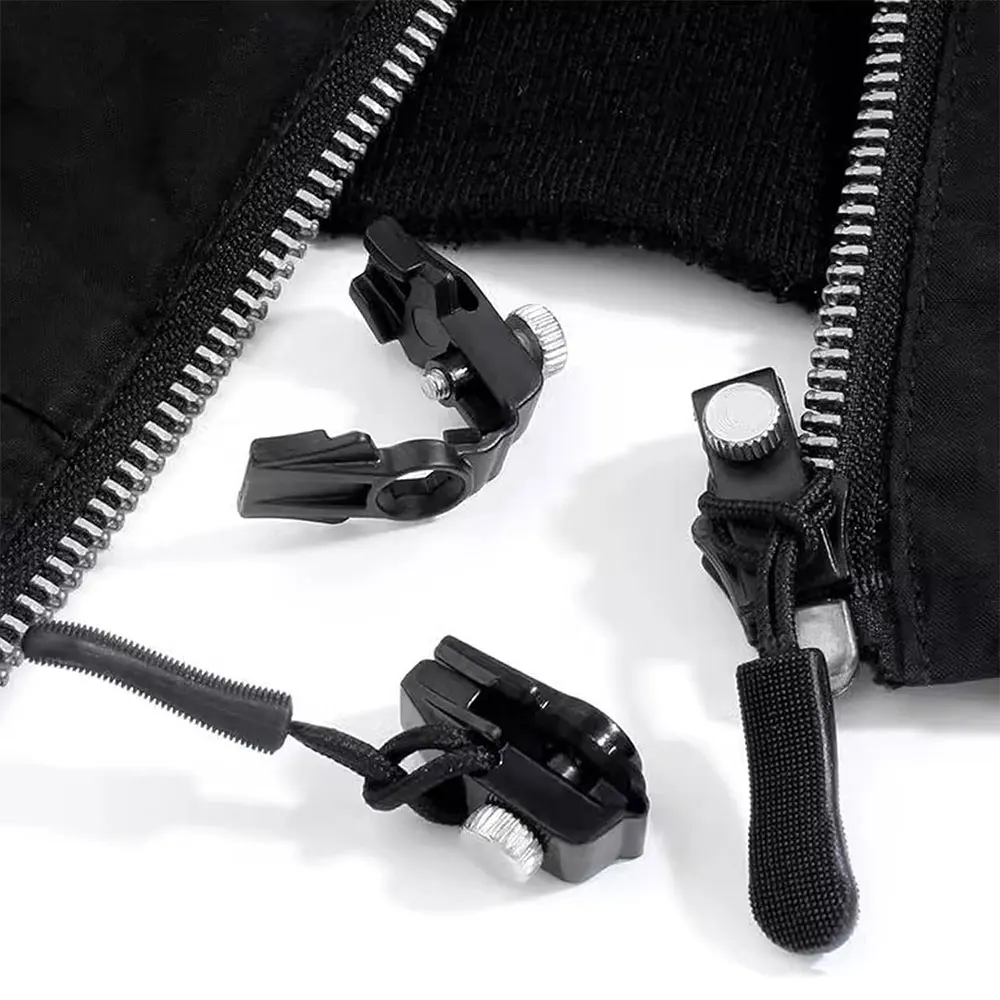 Universal Zipper Repair Kit Quick Instant Detachable Zipper Head Replacement Zipper Slider Pull for Jacket Bags Coat Free Sewing