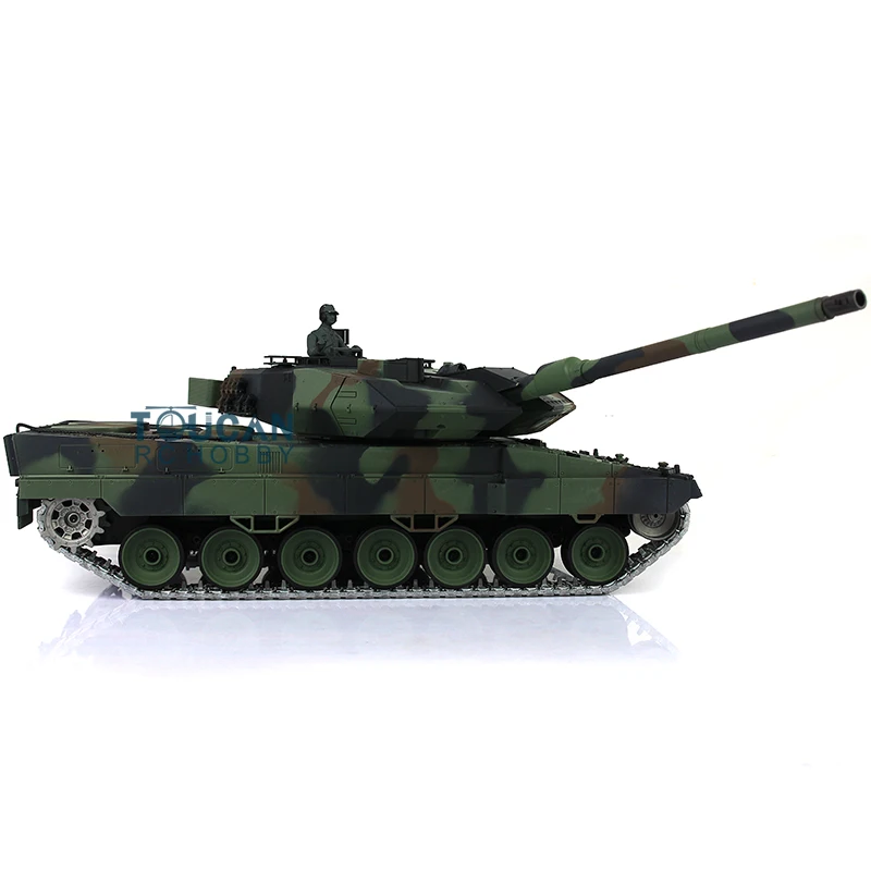 Heng Long 1/16 Scale RC Tank 7.0 Panzer Leopard2A6 RTR Remote Control Tanks Model 3889 W/ 360° Turret Metal Tracks Toys TH17584 4