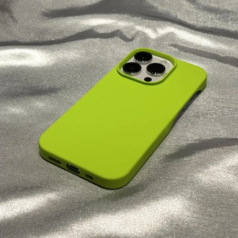 Luxurious Frameless Soft Silicone Cooling Phone Case in Solid Colors