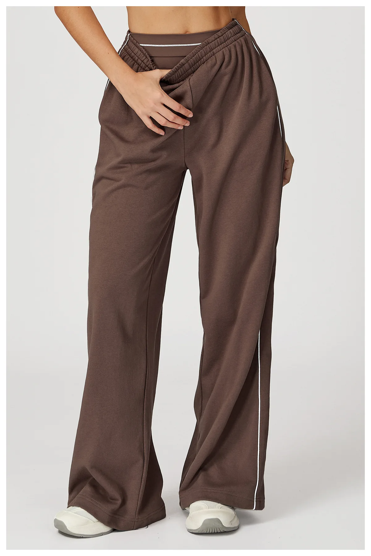 Pantalon Jogger Large Femme avec Poches