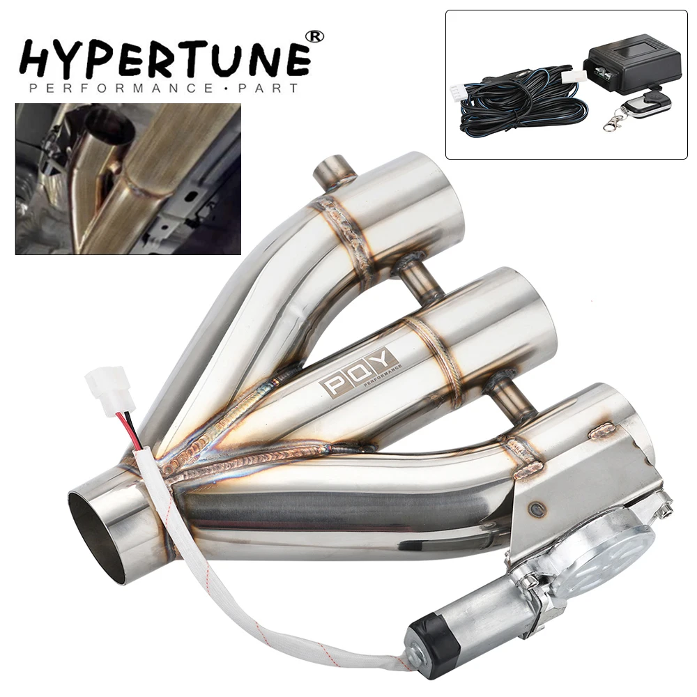 

Brand New 3in1 2.5" 63mm / 3.0" 76mm Electric Exhaust 3 Outlet Downpipe E-Cutout Cut Out Valve With Remote Control Wireless