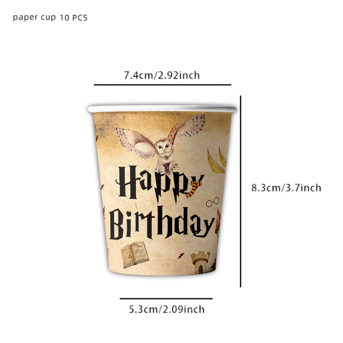 thumbnail image 1 of Juego de vajilla para fiesta de cumpleaños de Harry Potter de KAYOU, vasos y platos, mantel de papel, globos, decoración para fiesta, caja de regalo para bautizo de bebé, 1 of 5