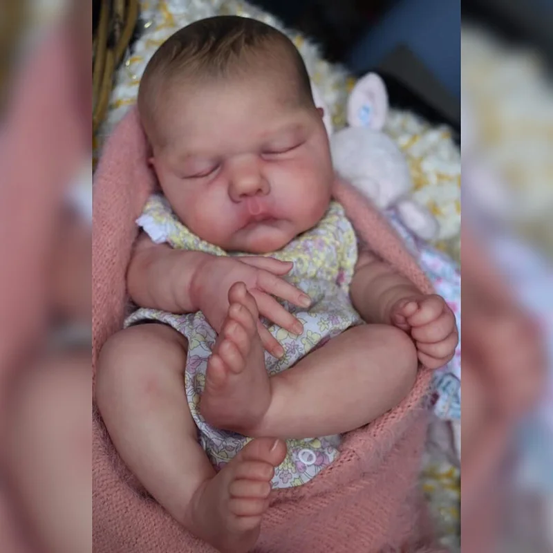 

18inch Reborn Baby Newborn Size Doll Willa 3D Painted Skin Multiple Layers Painting High Quality Collectible Art Doll Gift