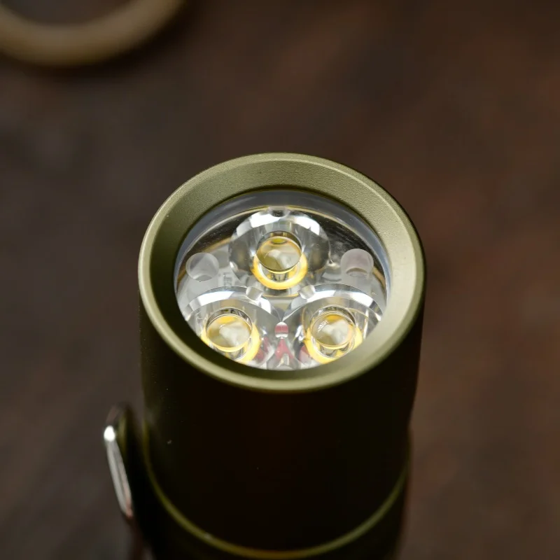 Maeerxu DF02 ガングレイ アルミニウム Hi 6500K ライト Maeerxu DF02-AL-14500/16340 Three-lamp flashlight - maeerxu