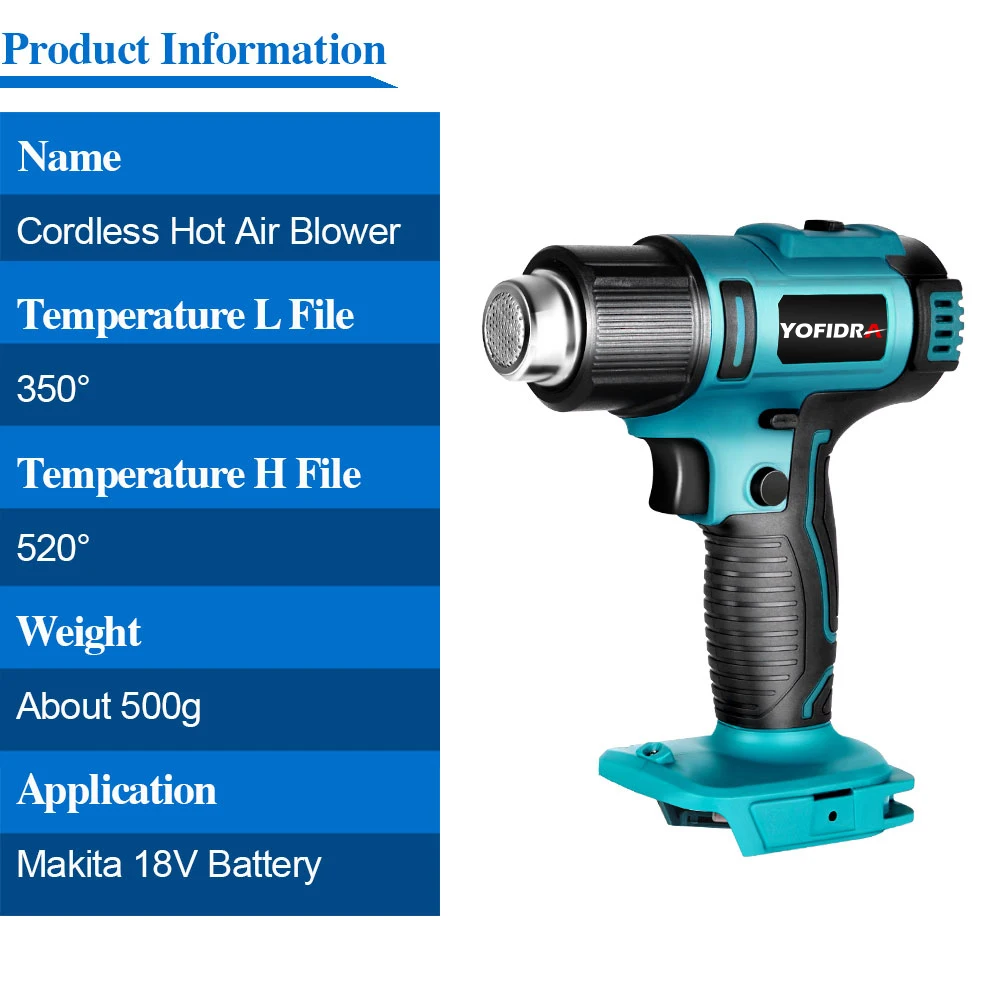 Cordless Heat Gun Battery | Electric Power Tools Heat Gun - Handheld Hot  Air Gun - Aliexpress