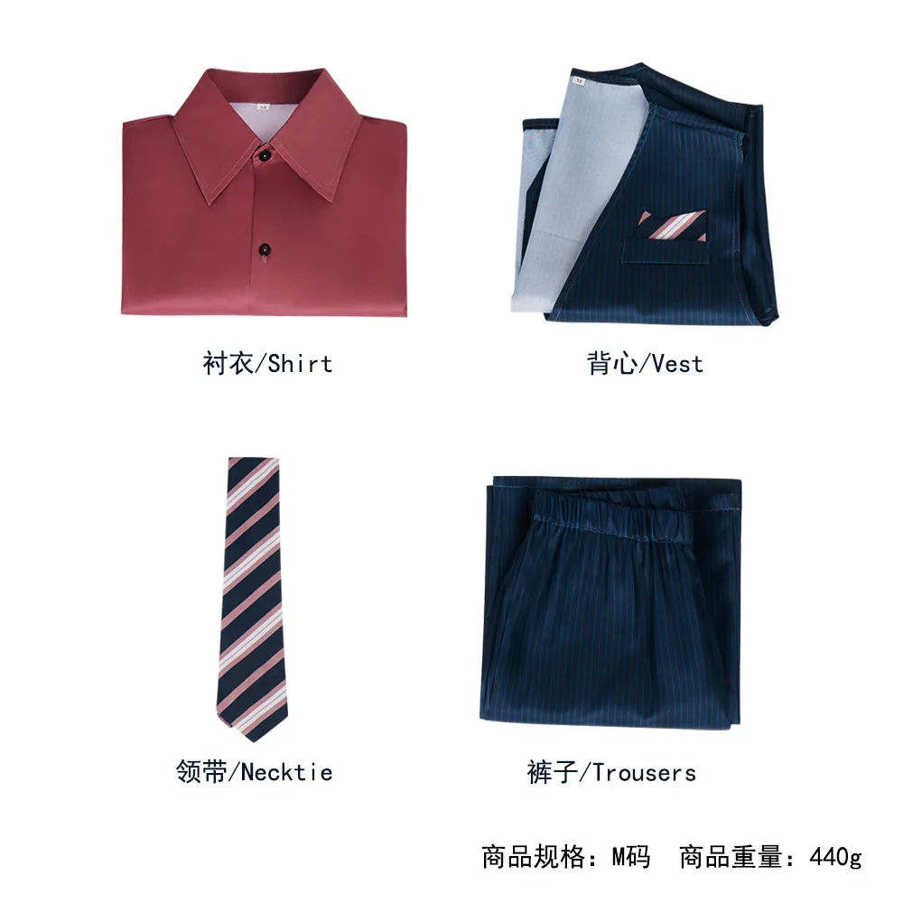 Finley | Rose Red Suit Costume Cosplay 31 Generic Rose-Themed Suit Costume for Men (Unofficial)